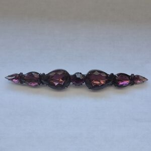 Vintage Rhinestone Bar Brooch